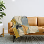 mid century geometric winter 4 Throw Blanket Gallery Image 1