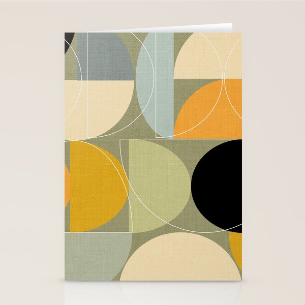 mid century geometric winter 4 Stationery Card Gallery Image 2