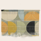 mid century geometric winter 4 Wall Hanging Gallery Image 1