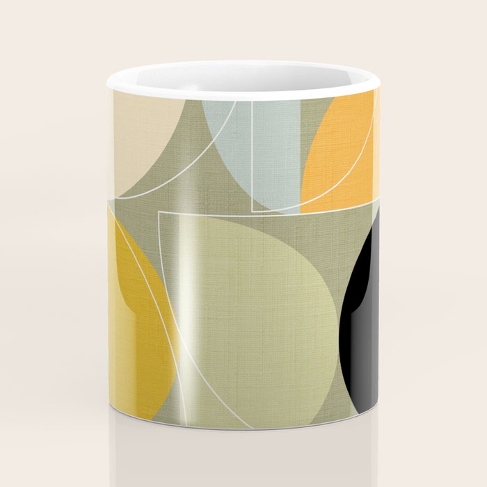 mid century geometric winter 4 Coffee Mug Gallery Image 4