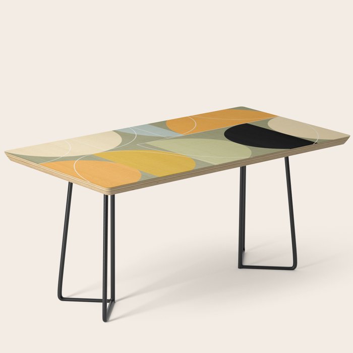mid century geometric winter 4 Coffee Table Gallery Image 1