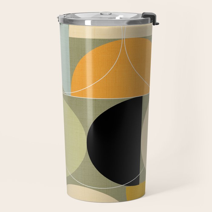 mid century geometric winter 4 Travel Mug Gallery Image 2