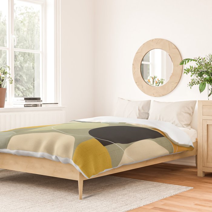 mid century geometric winter 4 Duvet Cover Gallery Image 2