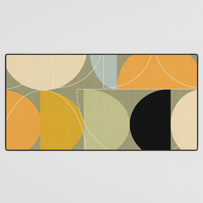 mid century geometric winter 4 Desk Mat Gallery Image 3