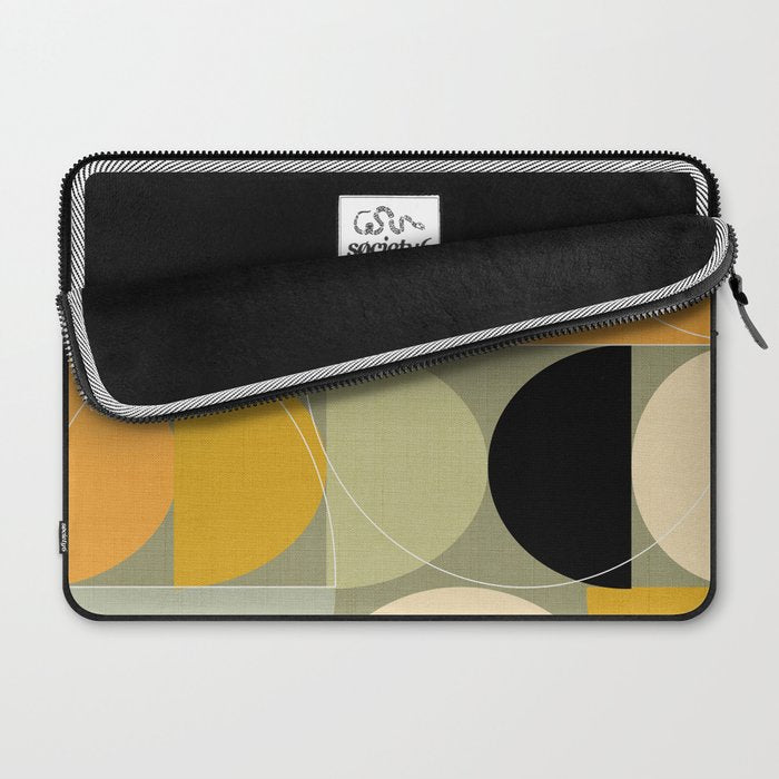 mid century geometric winter 4 Laptop Sleeve Gallery Image 2
