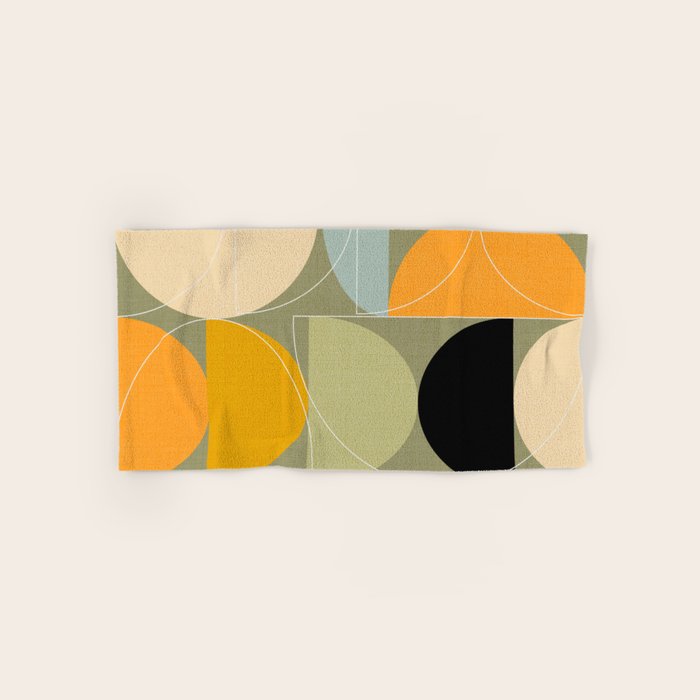 mid century geometric winter 4 Bath Towel Gallery Image 1