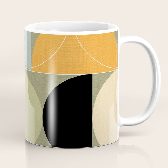 mid century geometric winter 4 Coffee Mug Gallery Image 1