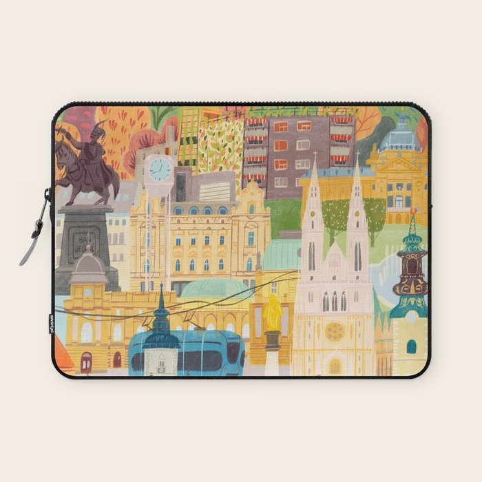 Zagreb Laptop Sleeve Gallery Image 1