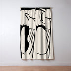 Abstract Female Figure 24 Window Curtain Gallery Image 3