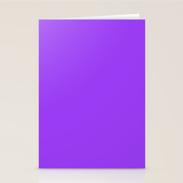 Bright Fluorescent Neon Purple Stationery Card Gallery Image 2