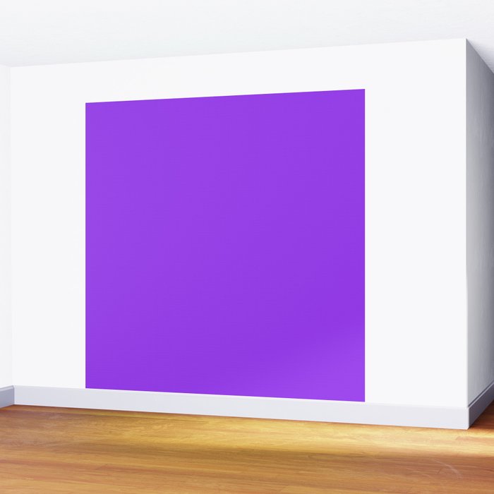 Bright Fluorescent Neon Purple Wall Mural Gallery Image 2