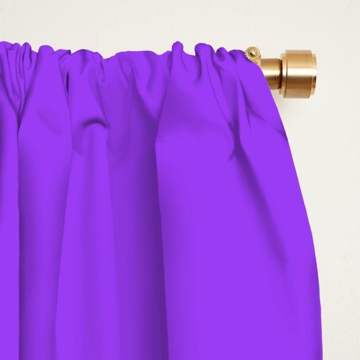 Bright Fluorescent Neon Purple Window Curtain Gallery Image 2