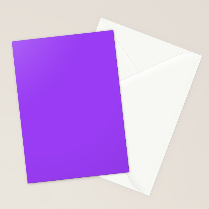 Bright Fluorescent Neon Purple Stationery Card Gallery Image 2