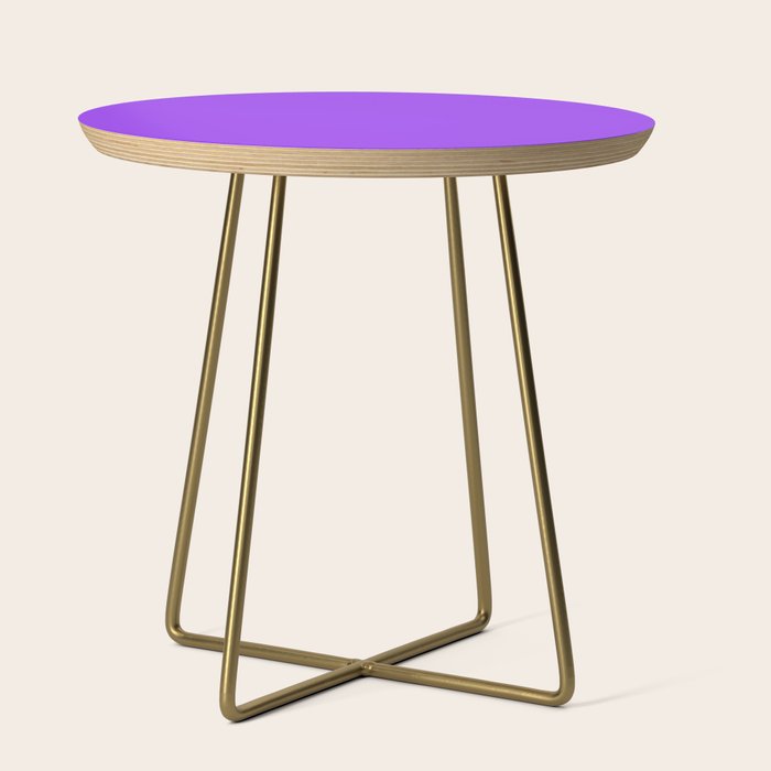 Bright Fluorescent Neon Purple Side Table Gallery Image 1