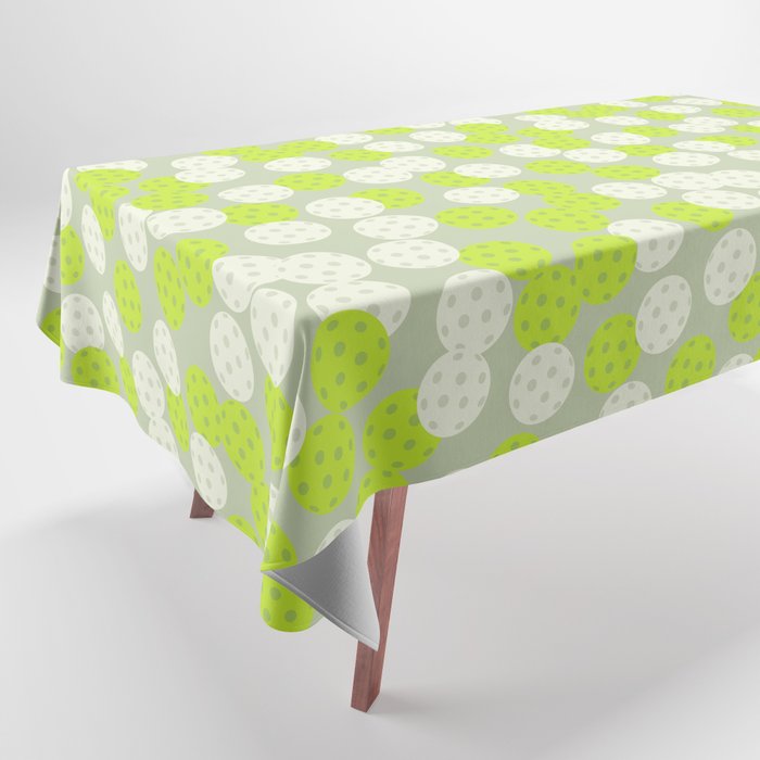 Pickleball Ball Pattern Tablecloth Gallery Image 1
