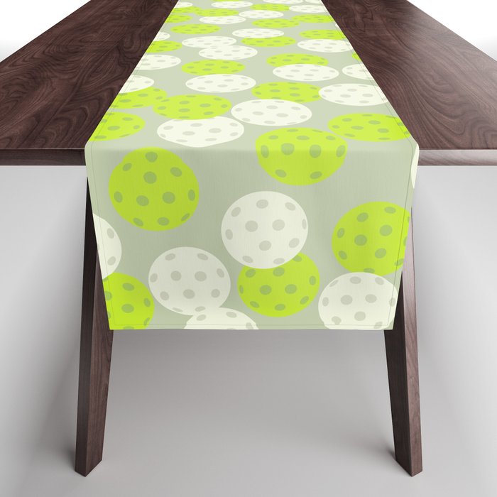 Pickleball Ball Pattern Table Runner Gallery Image 1
