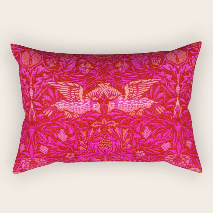 Indian Summer Rich Pink Rectangular Pillow Gallery Image 2