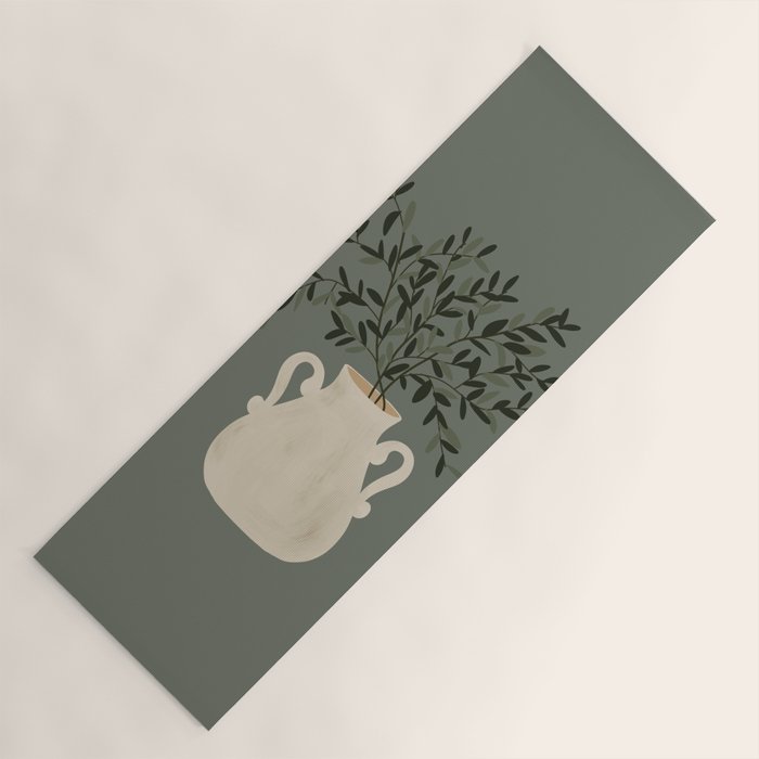 Vase no. 31 with Winter Greenery  Yoga Mat Gallery Image 1