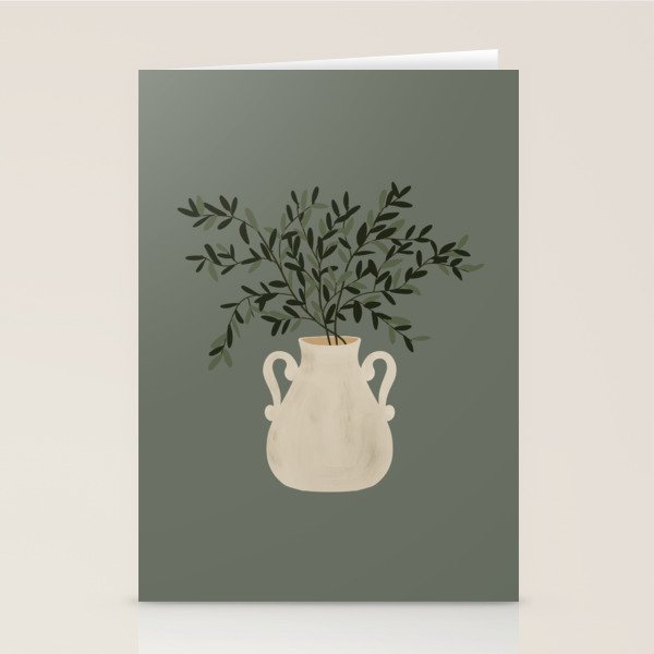 Vase no. 31 with Winter Greenery  Stationery Card Gallery Image 2