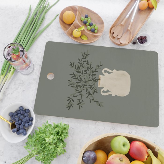 Vase no. 31 with Winter Greenery  Cutting Board Gallery Image 2