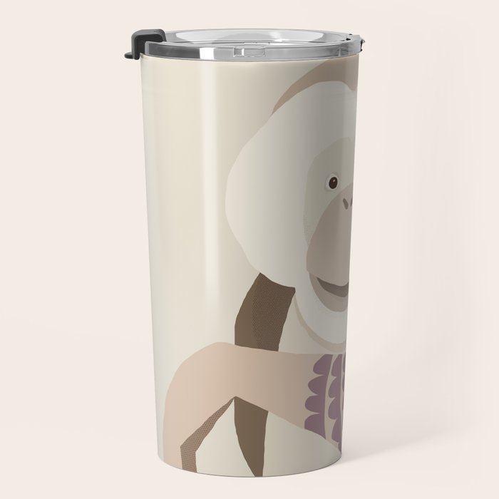 Whimsical Orangutan Travel Mug Gallery Image 3