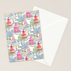 Multi Color Leopards in Pagoda Forest Stationery Card Gallery Image 2