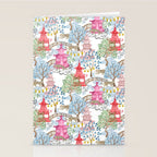 Multi Color Leopards in Pagoda Forest Stationery Card Gallery Image 2