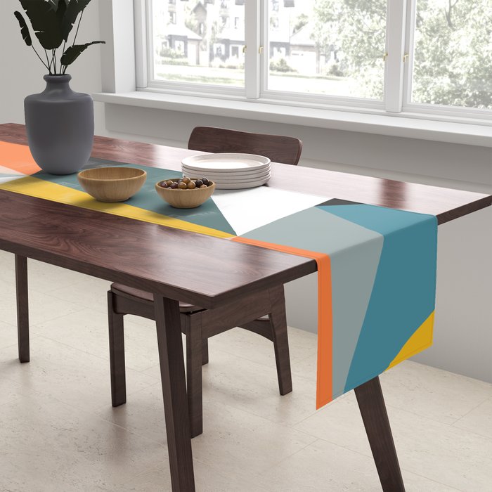 Modern Geometric 36 Table Runner Gallery Image 2