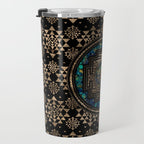Sri Yantra  / Sri Chakra Marble and Gold Travel Mug Gallery Image 3