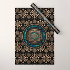 Sri Yantra  / Sri Chakra Marble and Gold Wrapping Paper Gallery Image 1