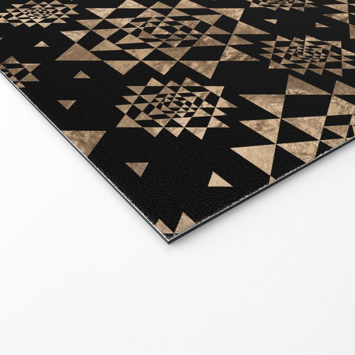 Sri Yantra  / Sri Chakra Marble and Gold Welcome Mat Gallery Image 2