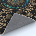 Sri Yantra  / Sri Chakra Marble and Gold Rug Gallery Image 4