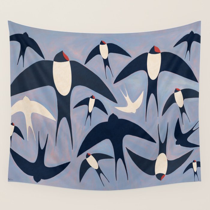 Swallows Wall Tapestry Gallery Image 4
