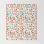Modern floral blooms PGM5 Throw Blanket Gallery Image 2