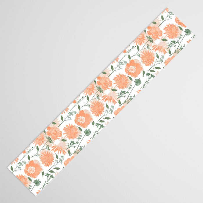 Modern floral blooms PGM5 Table Runner Gallery Image 3