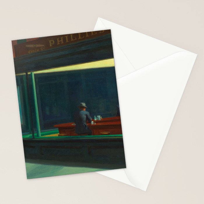 Nighthawks by Edward Hopper  Stationery Card Gallery Image 2