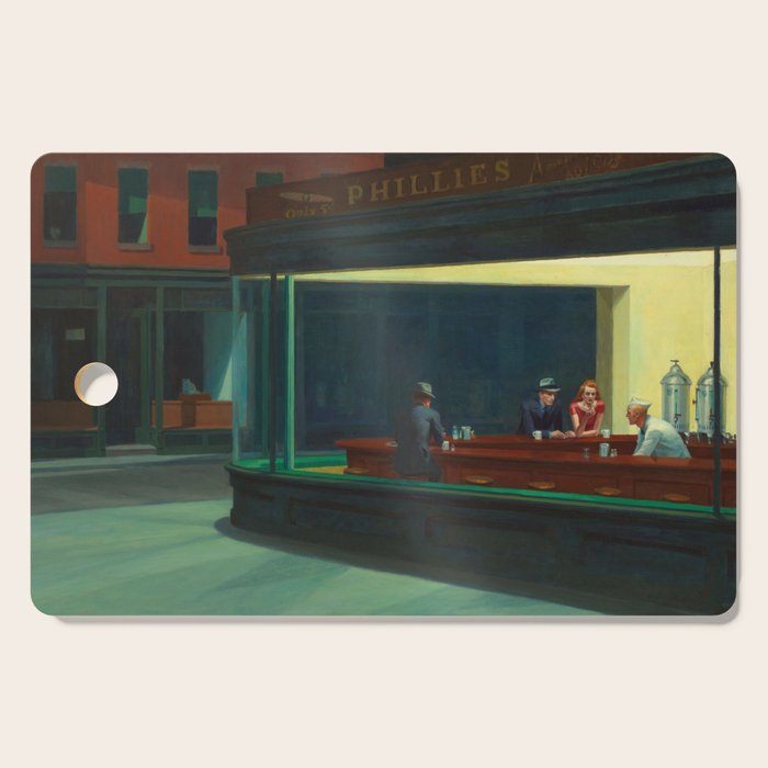 Nighthawks by Edward Hopper  Cutting Board Gallery Image 1