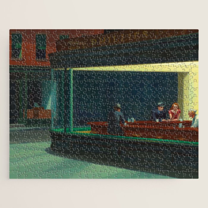 Nighthawks by Edward Hopper  Jigsaw Puzzle Gallery Image 1