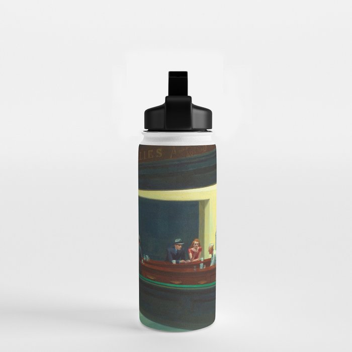 Nighthawks by Edward Hopper  Water Bottle Gallery Image 2