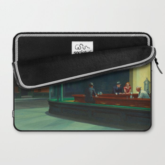 Nighthawks by Edward Hopper  Laptop Sleeve Gallery Image 2