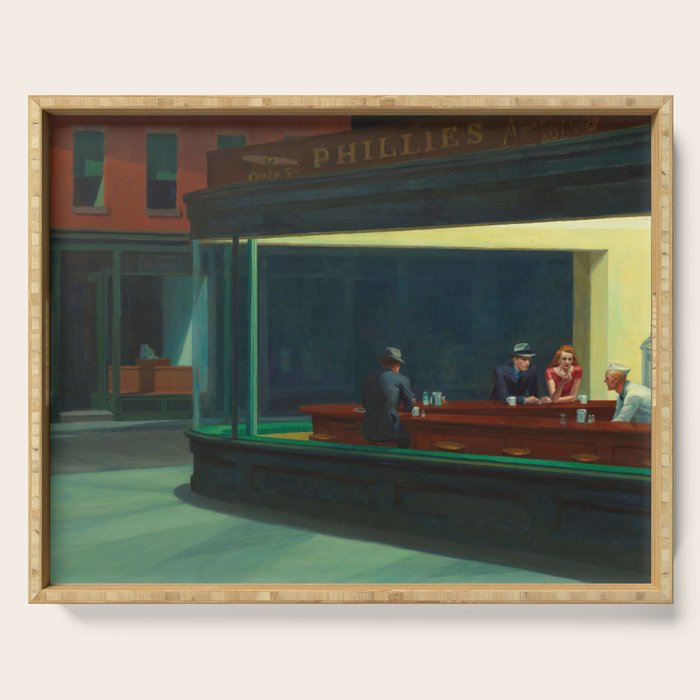 Nighthawks by Edward Hopper  Serving Tray Gallery Image 1