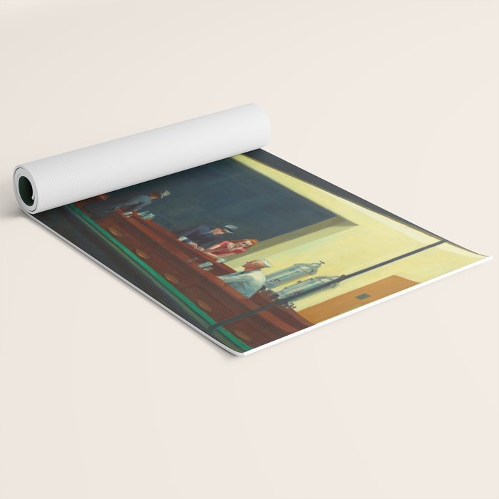 Nighthawks by Edward Hopper  Yoga Mat Gallery Image 2