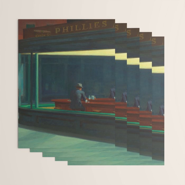 Nighthawks by Edward Hopper  Wrapping Paper Gallery Image 3