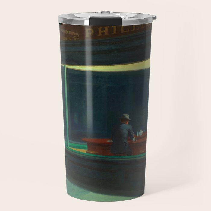 Nighthawks by Edward Hopper  Travel Mug Gallery Image 1