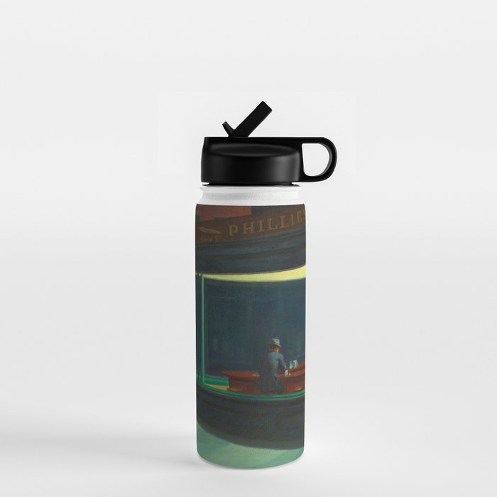 Nighthawks by Edward Hopper  Water Bottle Gallery Image 1