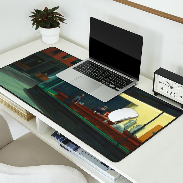 Nighthawks by Edward Hopper  Desk Mat Gallery Image 2