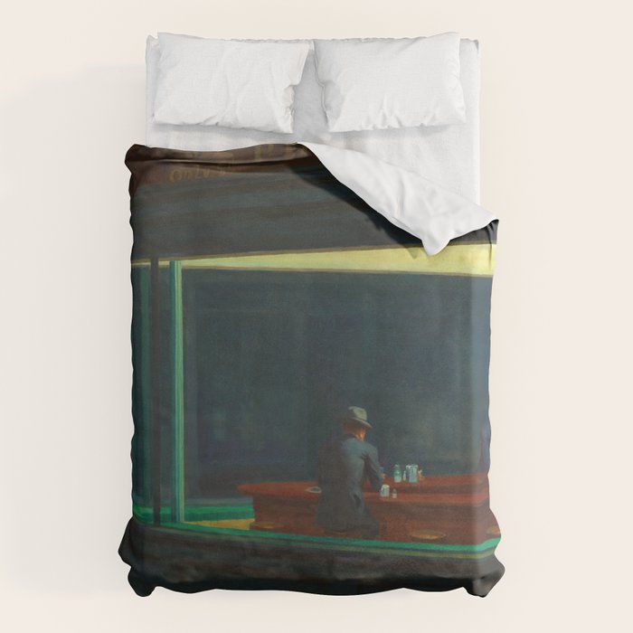 Nighthawks by Edward Hopper  Duvet Cover Gallery Image 6