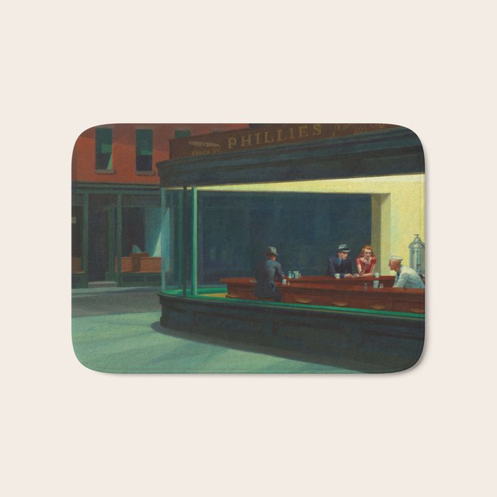 Nighthawks by Edward Hopper  Bath Mat Gallery Image 1