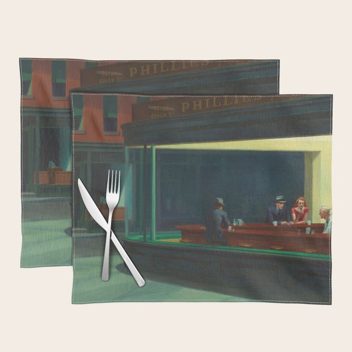 Nighthawks by Edward Hopper  Placemat Gallery Image 1
