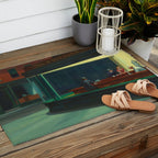 Nighthawks by Edward Hopper  Outdoor Rug Gallery Image 2